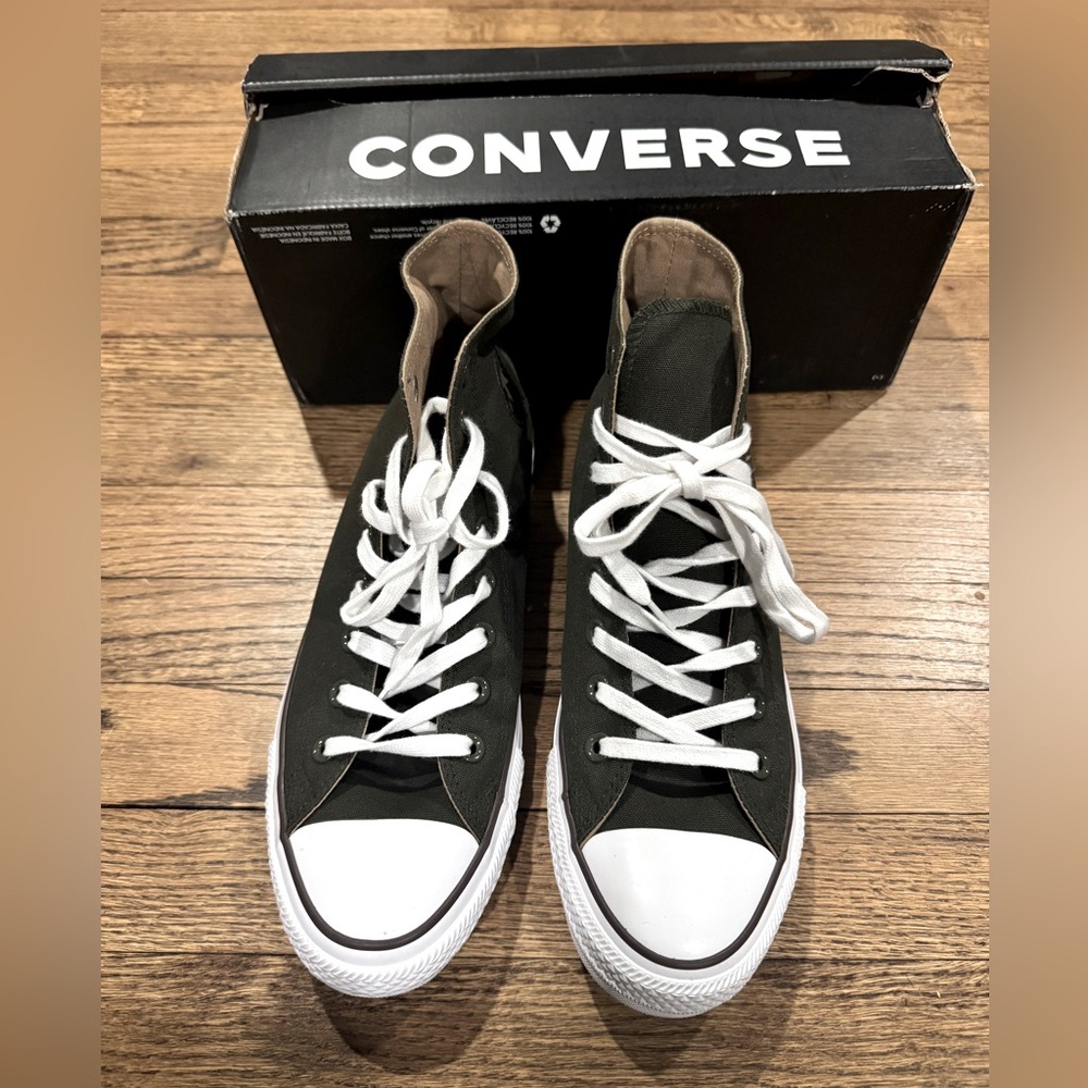 Converse All Star Utility Green/Teak/White Mens 10 Women’s 12 - Picture 2 of 15